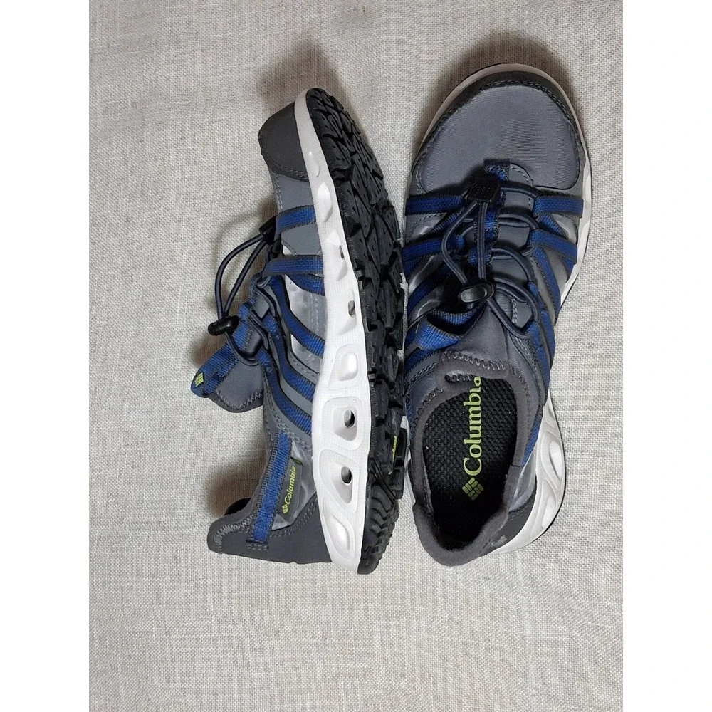 Columbia Kids Drainmaker IV Grey Blue Water Shoes Sneakers YY5441-033 Size 3